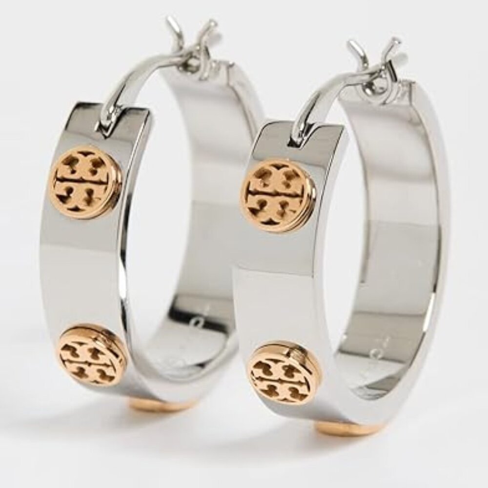 Tory Burch Miller Stud hoop earrings